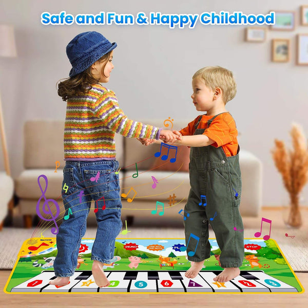 Children's Piano Music Blanket Interactive Early Education Dance Mat A Variety of Musical Educational Toys(Bulk 3 Sets)
