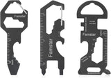 Keychain Multi-tool Metal Pocket Tool for men Portable No rust multi-function tools Wrench for Screw,ruler and bottle opener,13 in 1 Total Routine maintenance