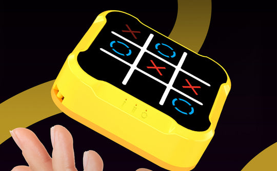 Tic Tac Toe Game, 4 in 1 Handheld Educational Game Machine (10 Pack)