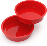 Silicone Cake Molds for Baking, Nonstick Baking Pans for Layer Cake 9.5 inches(Bulk 3 Sets)