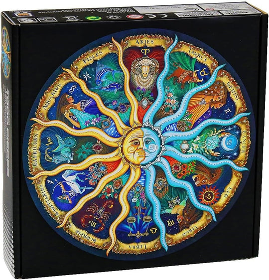 Zodiac Horoscope Puzzle Toys Collection DIY Constellation 1000 PiecesJigsaw Paper Puzzles Educational Toy(Bulk 3 Sets)