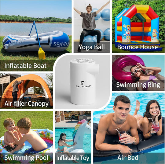 Mini Air Mattress Pump 4.5 KPa High Pressure for Swimming Ring (10 pack)