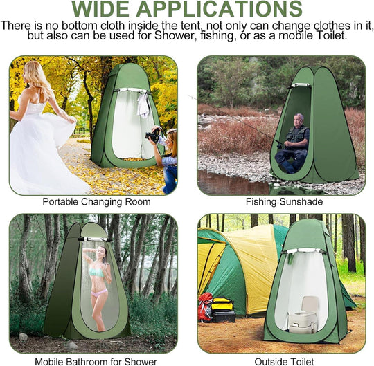Privacy Tent Portable Changing Room Shower Tent for Camping Privacy Shelters Outdoor Camp Toilet Foldable Sun Shelter Rain Shelter with Carry Bag for Camping Hiking Picnic Fishing Beach