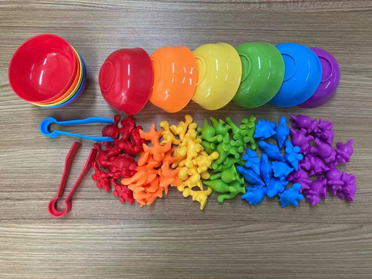 Premium Quality Counting Dinosaurs Montessori Toys for 3 4 5 Years Old Boys Girls Toddler Preschool Learning Activities