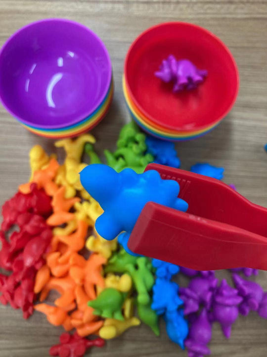 Premium Quality Counting Dinosaurs Montessori Toys for 3 4 5 Years Old Boys Girls Toddler Preschool Learning Activities