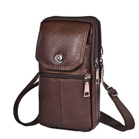 Crossbody Bag First Layer Vintage Waist Pack Perfect for Protecting Cell Phones, Cigarettes and Lighters