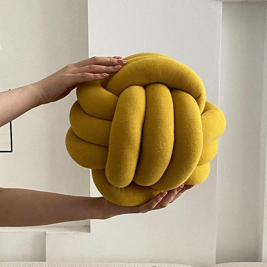 Hand-woven knotted ball pillows sofa pillows living room cushion pillows(10 Pack)