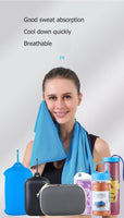Yoga Towel Basketball Towel with Silicone Storage Bag,Camping Hiking Towels(Bulk 3 Sets)