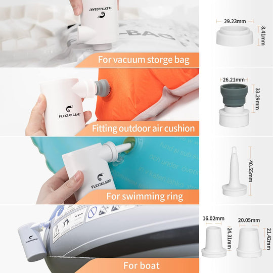 Mini Air Mattress Pump 4.5 KPa High Pressure for Swimming Ring (10 pack)