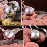 Meat Baller 2 PCS None-Stick Meatball Maker with Detachable Anti-Slip Handles(10 Pack)