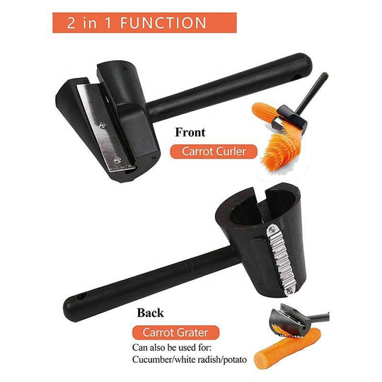 Multifunctional Carrot Curler Cucumber Sharpener Spiral Grater Kitchen Helper Peeler Slicer Vegetable Planer Grater