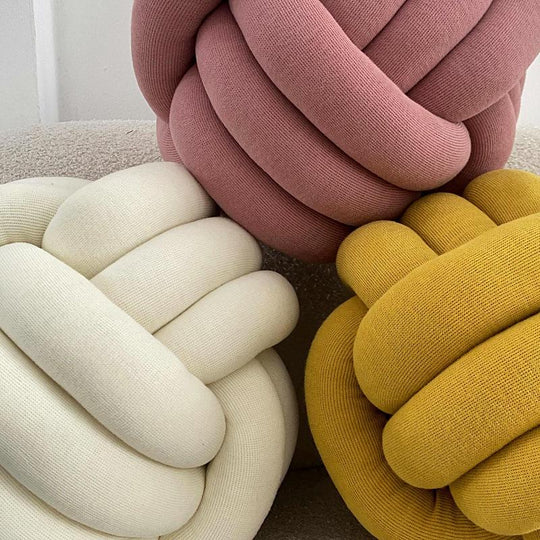Hand-woven knotted ball pillows sofa pillows living room cushion pillows(10 Pack)
