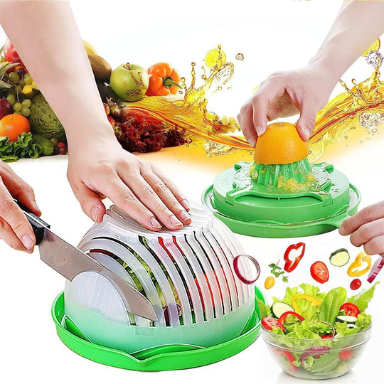 Salad Cutter Bowl and Juicer Multifunctional Fruit and Vegetable Chopper