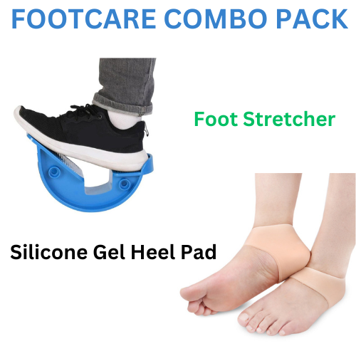 Auxiliary Board Foot Stretcher & Ankle Silicone Gel Heel Pad Pack(10 Pack)