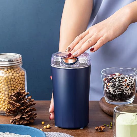 Spice Grinder One-touch Push-Button Stainless Steel Grindin