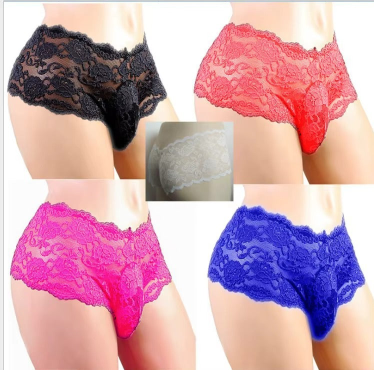 Men's Lace Fun Underwear Nightclub Stage Performance (MOQ 10 pcs)