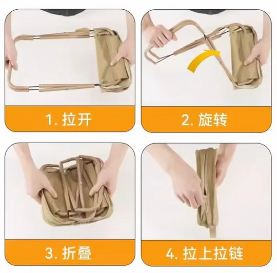 Portable Chair for Adults and Children, Foldable Stool for Fishing, Hunting, Travel, Backpack, Hiking