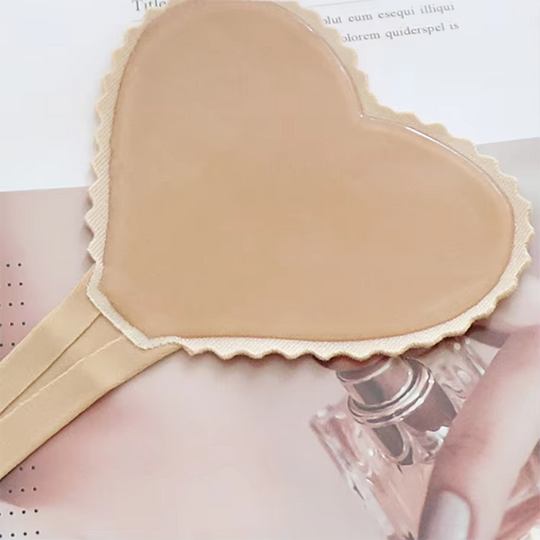 Self Adhesive No Panty Line Heart Shaped Strapless C-String Thong
