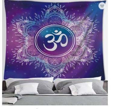 yoga Meditation Wall Hanging Boho Studio Room Decoration Spiritual Gift Art Home Bedroom Decor Living Room Divider Door Curtain Balcony - MOQ 5 Pcs