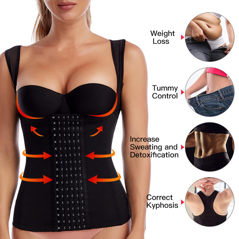 Female Body Sculpting Belly Belt Postpartum Body Sculpting Summer Thin Slim  Corset Breathable Shapewear With Button (color : Skin, Size : Small)