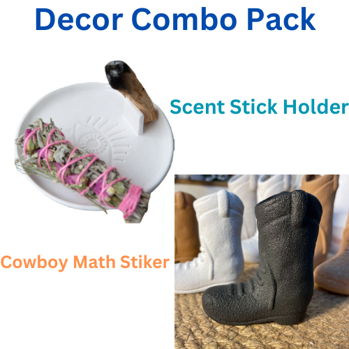 Cute Cowboy Mathc Stiker &  Scent Stick Holder Multi Pack