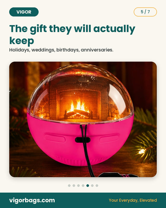 Crystal Memory Sphere Video Orb with Lanyard, Rechargeable