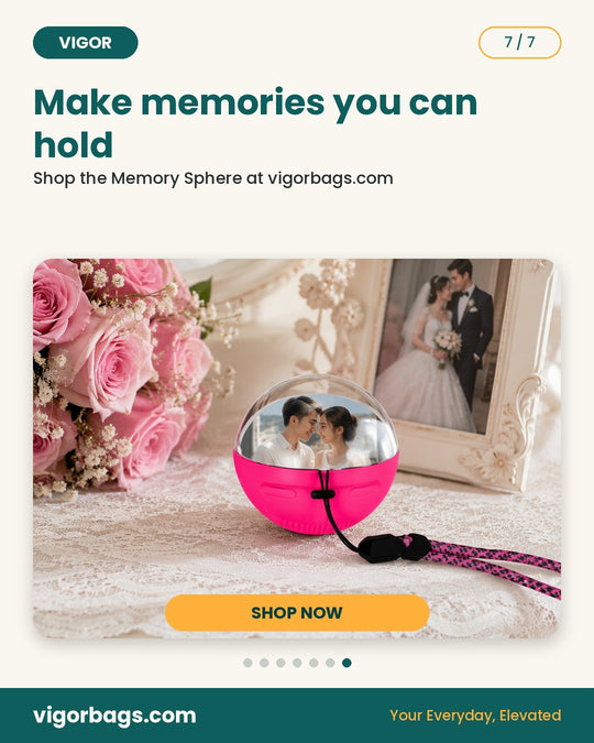 Crystal Memory Sphere Video Orb with Lanyard, Rechargeable