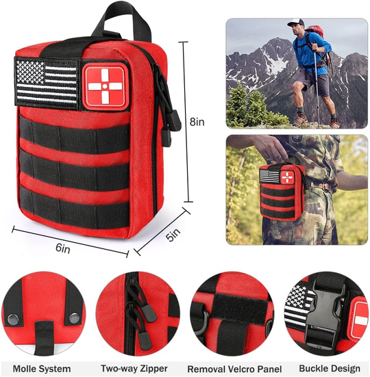 Professional Survival 235 Pcs Gear First aid Tool Gift for Men Camping Outdoor Adventure Boat Hunting Hiking & Earthquake