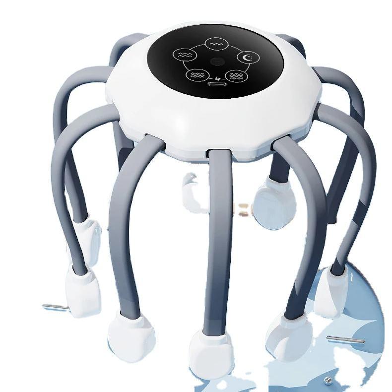 Head Massager electric scalp machine daul vibrating head massage octop   VIGOR MARKET