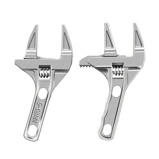 High Quality Alloy Adjustable Wide Jaw Spanner Tool Large for Bathroom Nut Openings