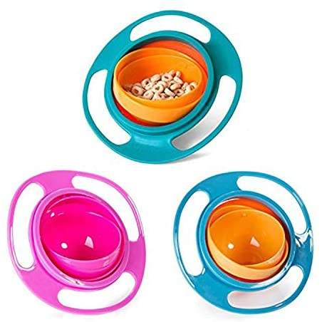 Baby Learning Drinking Cup & Baby Bowl Flying saucer Rotating & Balancing Combo Pack - MOQ 10 Pcs