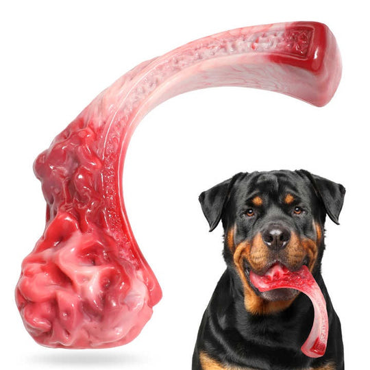 Dog Chew Toy Simulation  Steak Shape Beef Flavor Nylon Indestructible Dog Bone Molar Toys