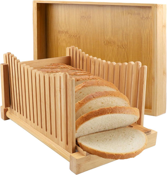 Legend Foldable toast wooden Bamboo Bread Slicer for Homemade Bread