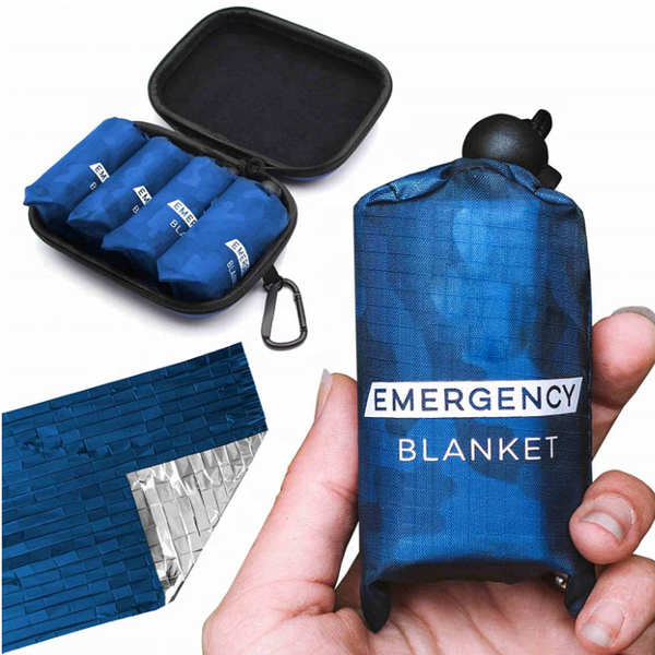 Emergency Blankets Extra Large Thermal Foil Space Blankets for Camping(Bulk 3 Sets)
