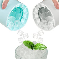 Silicone Ice Bucket Cup Mold Round Cylinder Ice Cube Making Mould(Bulk 3 Sets)