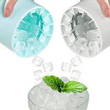 Silicone Ice Bucket Cup Mold Round Cylinder Ice Cube Making Mould(10 Pack)