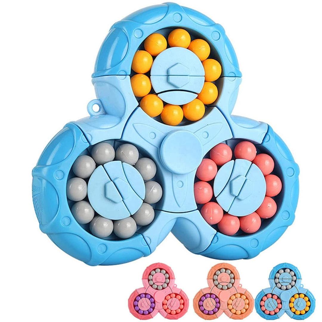 Magic Bean Rotating Brain Teaser Finger Puzzle Toy,Boys Girls Handheld Spinner