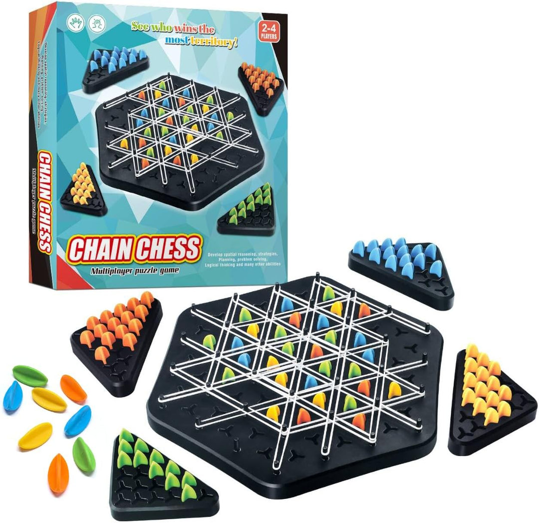 Chain Triangle Chess Educational Desktop Game for Parent-Child Interaction