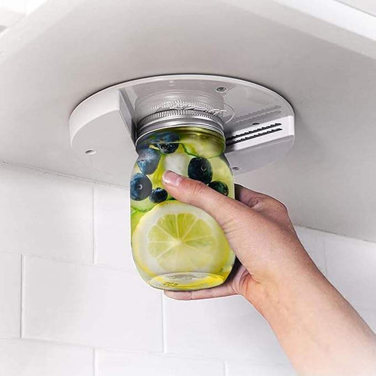 Under Cabinet Jar Openers for Weak Hands, Easy Grip, Arthritis jar opener, One Handed Gadgets & Bottle Opener