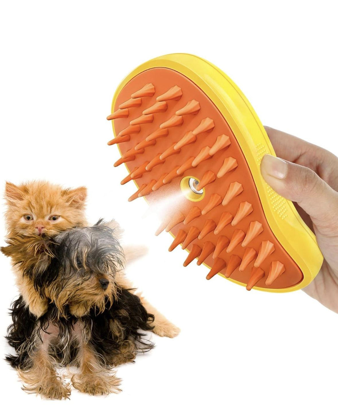 Self Cleaning Cat Steamy Brush for Massage Grooming Removing Tangled Loose Hair