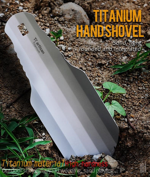 Ultralight Backpacking Trowel Titanium Shovel Hiking Trowel for Outdoor Campsite Use(Bulk 3 Sets)