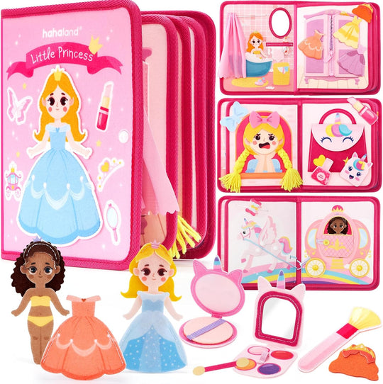 Montessori Toys Pink Princess Makeover Girls Quiet Busy Book