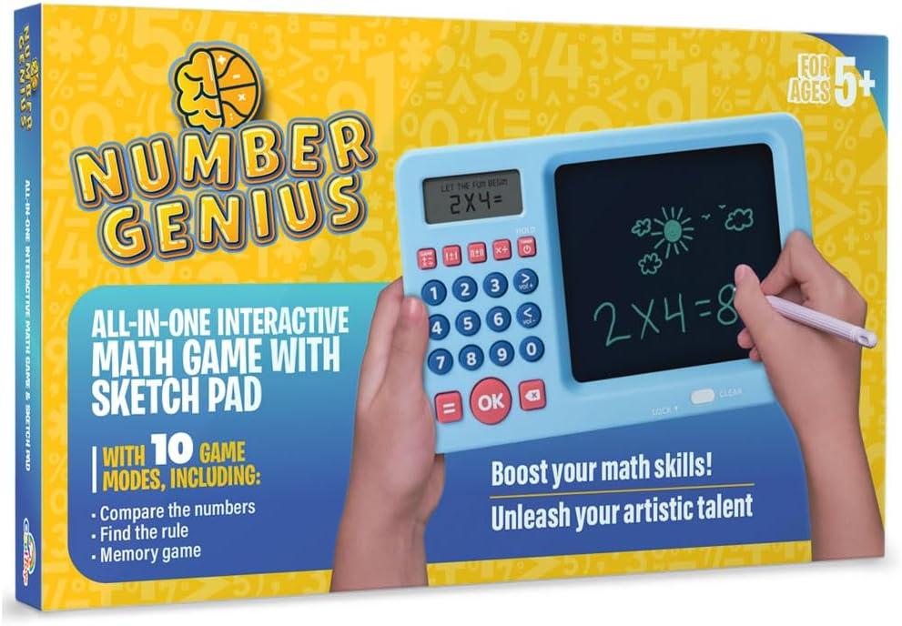 Interactive Electronic Math Game with Sketch Pad Educational Math Learning Games for Kids(Bulk 3 Sets)