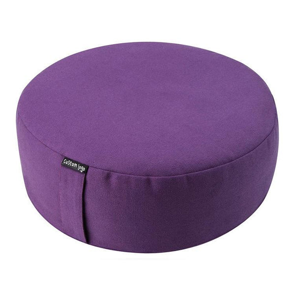Buti custom cotton crescent chakra filled floor round buckwheat wholesale design zafu yoga bolster pillow meditation cushion