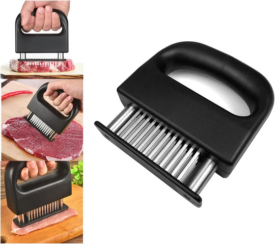 Meat Tenderizer Tool with 48 Stainless Steel Needle Blades