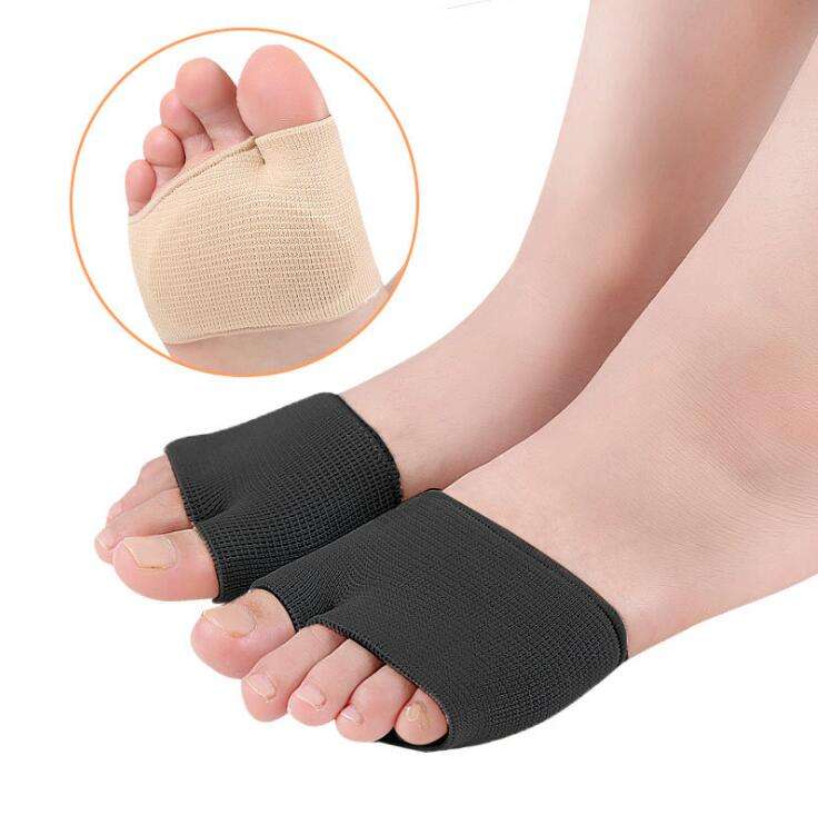 Fabric Soft Foot Care Ball of Foot Cushions & Zipper Compression Socks Calf Knee Combo Pack