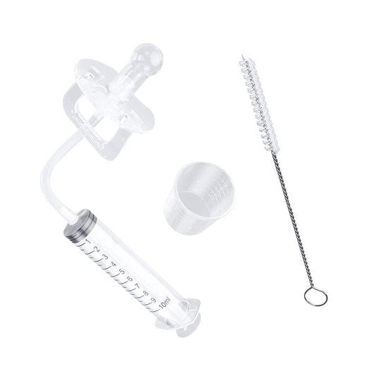 High Quality 10ml Pacifier Feeder Syringe Type Silicone Baby Medicine Pacifier Baby Feeding Set