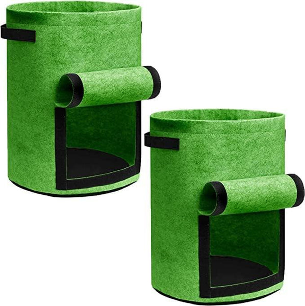 Perfect Gift Double Thickened Felt Potato Grow Containers with Handles & Access Flap