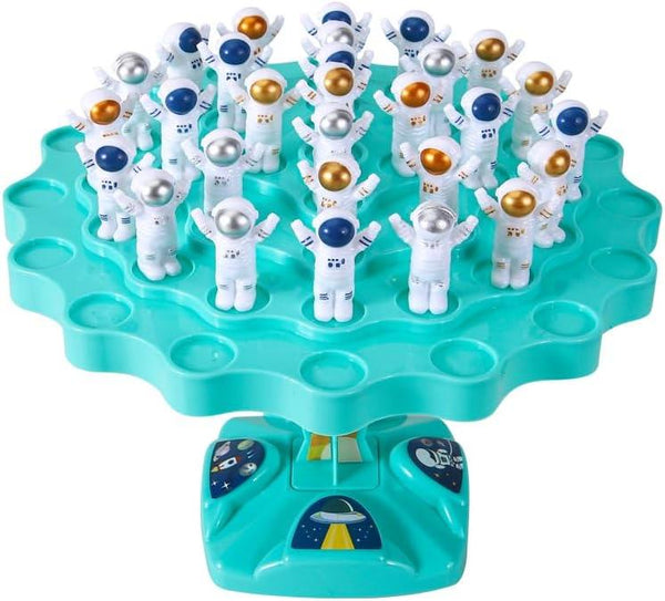 Children's Balance Astronaut Balance Tree Folding Happy Intelligence Early Education Decompression Game Table Battle, Decorating Characters(10 Pack)