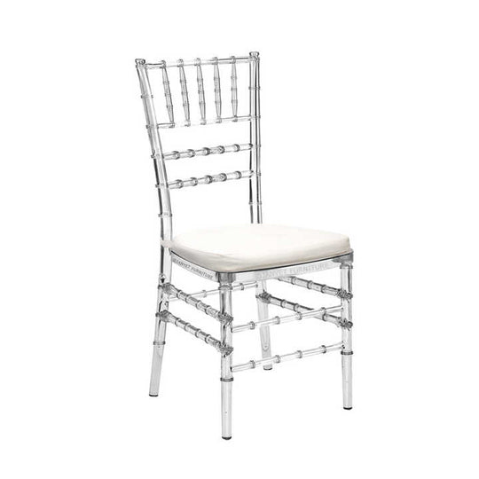 Elegance Ice Crystal Chair Party Event Wedding Chairs Acrylic Ghost Chairs Flash Elegance Stacking Chiavari